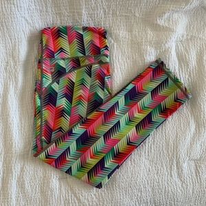 Funky Fabletics 3/4 Crop Athletic Leggings